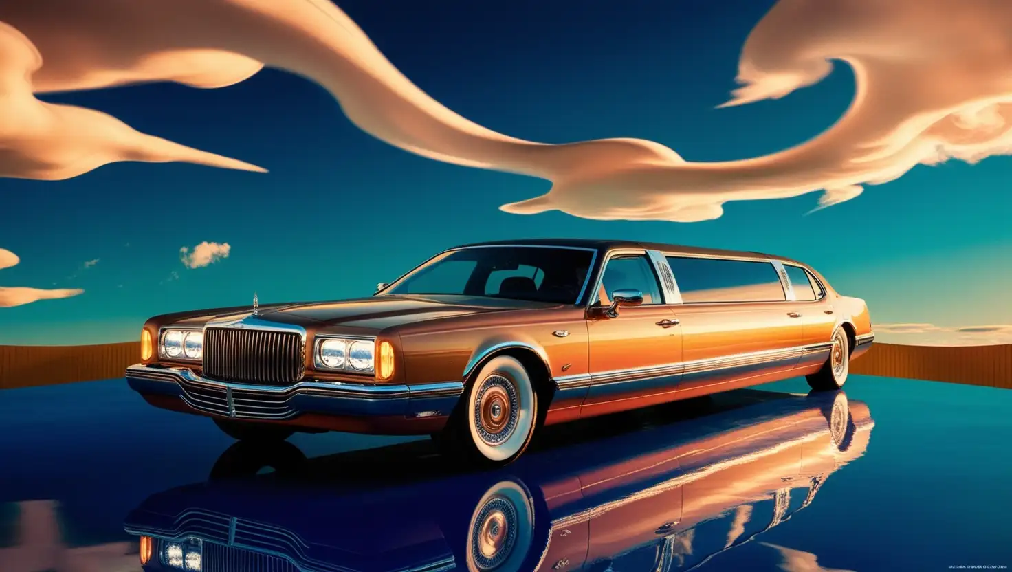 What does a rented limousine symbolize in a dream?