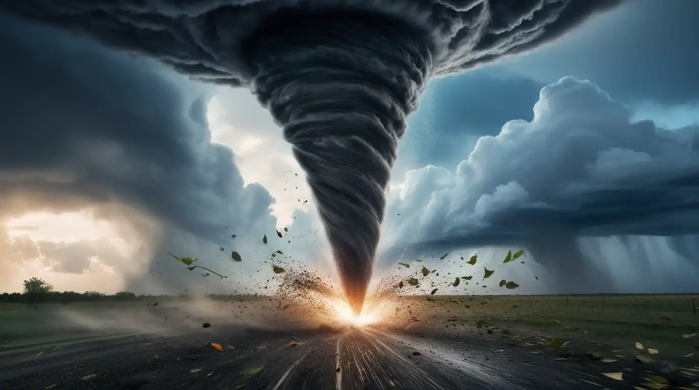 What does it mean to dream of a tornado destroying everything around you?