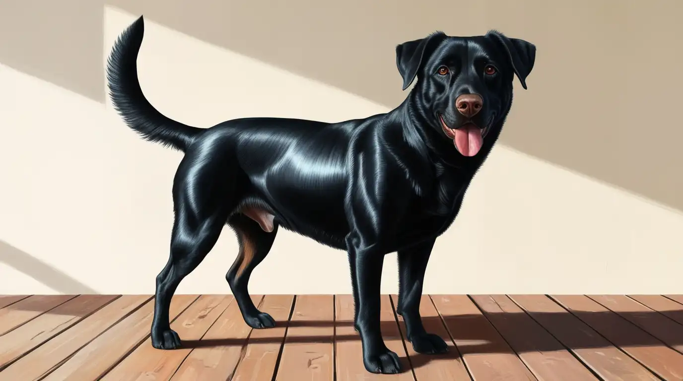 What does it mean to see a black dog in a dream?